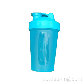 Customized Logo 400 ml Shake Cup Fitness Sport wiederverwendbarer Wasserbecher mit Mischball